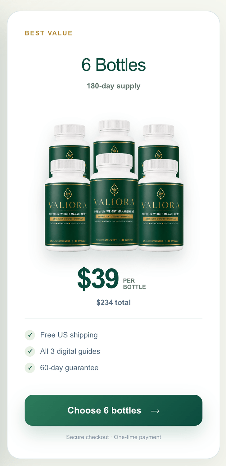 valiora buy now 6 bottles